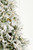 9' Flocked Fir Tree with 900 Warm White LED Lights - Right Side