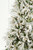 9' Flocked Fir Tree with 900 Warm White LED Lights - Left Side