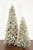 9' King Flocked Slim Tree with 900 Warm White LED Lights - Assorted Sizes