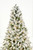 8' Prince Flocked Tree with 550 Warm White LED Lights - Tree Top