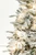 4.5' Flocked Christmas Tree with 22 G40 LED Lights - Left Side View