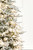 7' Flocked Christmas Tree with 63 G40 LED Lights - Right Side View