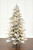 7' Flocked Christmas Tree with 63 G40 LED Lights