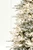 7' Flocked Christmas Tree with 63 G40 LED Lights - Left Side View