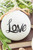 4" Festive Words Glass Ball Ornament - Love