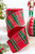 4" x 5 Yard Multicolor Nutcracker Plaid with Red Dupioni Backed Ribbon