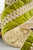 4" x 5 Yard Jeweled Center on Moss Green Velvet Ribbon - Gold Backing Detail