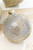 3.5" - 5.5" Textured Platinum Glass Ornament - Ball