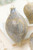 3.5" - 5.5" Textured Platinum Glass Ornament - Finial