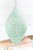 4" - 5" Mint Beaded Glass Ornament - Onion