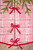 48" Heather Red Tree Skirt - Bow Details