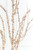 37" Glittered Sequin Champagne Branch Spray - Close-Up
