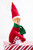 12" Retro Elf Knee Hugger Ornament- Boy In Red