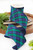 4" x 5 Yard Navy & Green Diagonal Plaid Ribbon