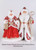 Lady Crimson and Lighted Gold Royale Santa (sold separately)