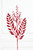 29” Red Glitter Smilax Berry Spray
