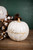 "Blessings" Resin White Pumpkin Décor