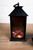 13.4” Battery Operated Fire Log Lantern with Timer
