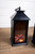 13.4” Battery Operated Fire Log Lantern with Timer