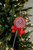 12” Sugar Corded Lollipop Pick/Ornament with Bow - Red/White