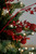 25” Glitter Sequin Sweet Gumball Leaf Christmas Tree Spray Red