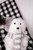 16” Polar Bear Figurine with Hat & Scarf Cranberry Christmas Accents