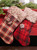 21” H Fabric Holiday Plaid Stocking