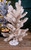 19” H Frosted Pine Glitter Tree Champagne