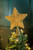 11.5” Metal Sparkle Star Tree Topper Gold