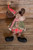 12" Plush Rustic Christmas Shelf Sitter Moose