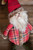 12" Plush Rustic Christmas Shelf Sitter Santa