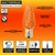 Orange C9 Faceted Wonderful LED Bulb info