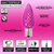 Pink C9 Faceted Wonderful LED Bulb Info