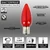 Smooth Red C9 Wonderful LED Light Bulb Info