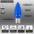 C9 Wonderful LED SMD Bulb (25 bulbs/box) - Smooth, Blue