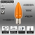 C9 Wonderful LED SMD Bulb (25 bulbs/bag) - Smooth, Orange
