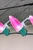 Smooth Pink C9 Wonderful LED Light Bulbs on Roofline