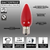 C9 Wonderful LED SMD Bulb (2info) - Frosted, Red