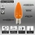 C9 Wonderful LED SMD Bulb info - Frosted, Orange