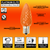 Orange Faceted Platinum Elite C9 Bulb Info