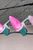 Pink Faceted Platinum Elite C9 Bulbs on Roofline