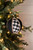 4” Country Check Fabric Ball Ornament