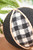 4” Country Check Fabric Ball Ornament