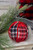 Red & Black Plaid Christmas Ornament Ball
