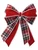 16" x 10” Double Plaid Bow Ornament