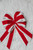 16x10” Velvet Ice Fur Double Bow Ornament