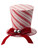 6.25” Frosty Peppermint Hat with Bow Ornament