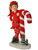 36" Resin Elf Leaning on Candy Cane