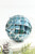 10 CM Blue Chrome Honeycombed VP Ball Ornament