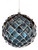 120MM Blue Chrome Honeycombed Ball Ornament